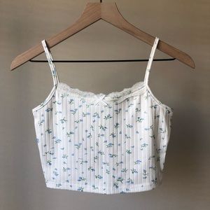 Floral cropped camisole | s